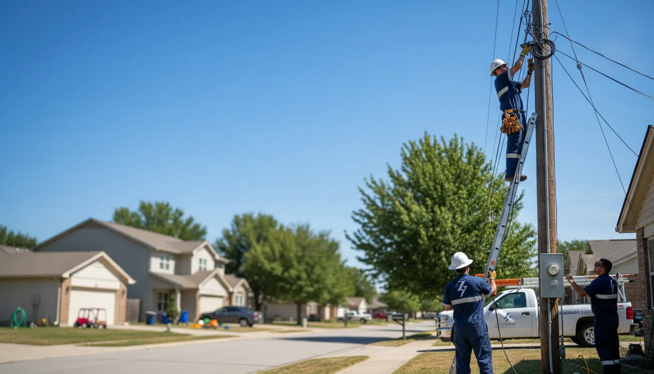Residential electrician providing installation services in Sperry, IA